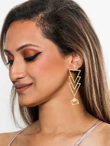 Tree Traingle Earrings