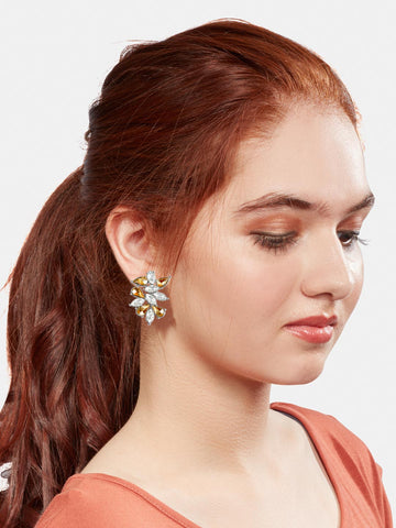 Two Toned Crystal Earring