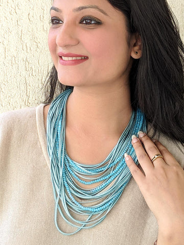 Boho Blue Necklace
