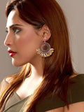 Round Sequin Drop Earrings