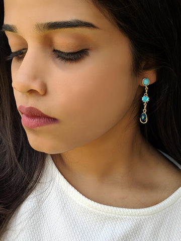 Opal Blue E arring