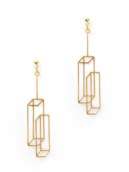 3D Tower Earring
