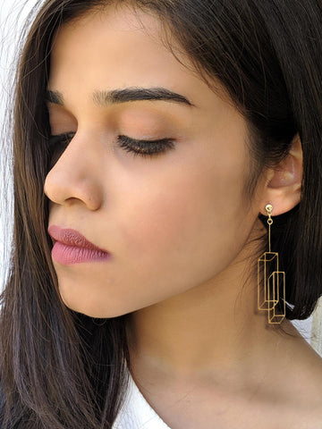 3D Tower Earring