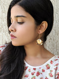 Marble Hoop Earrings