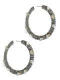 Black Hoop Earrings