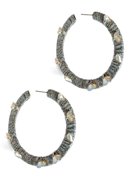 Black Hoop Earrings