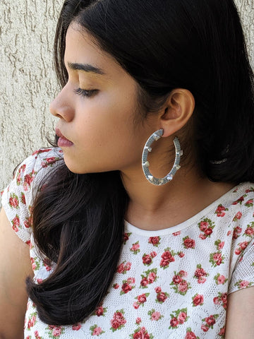 Black Hoop Earrings