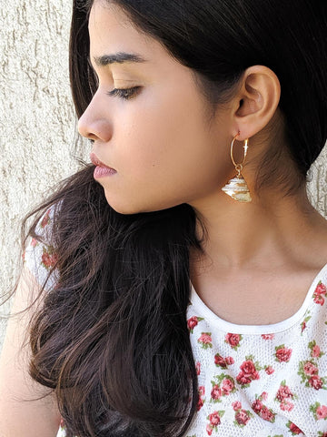 White-Shell-Earring