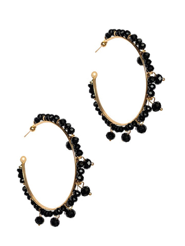 Metallic Silver Hoop