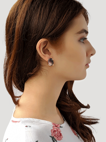 Signature Shaded  Oval Earrings