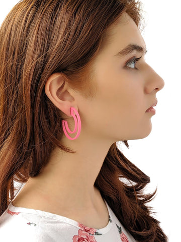 PinkHoop Earrings