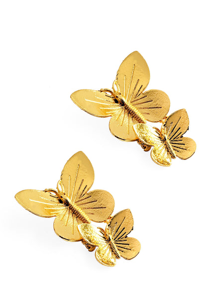 Gold Butterfly Earrings