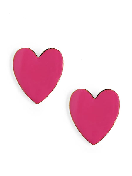Pink Heart Earrings