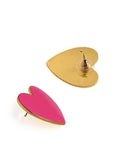 Pink Heart Earrings