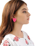 Pink Heart Earrings