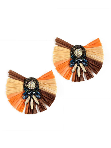 Rafia love Earring