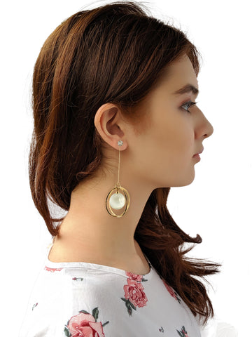 Opalescent Long Earring