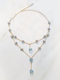 Fluttery Blue Necklace